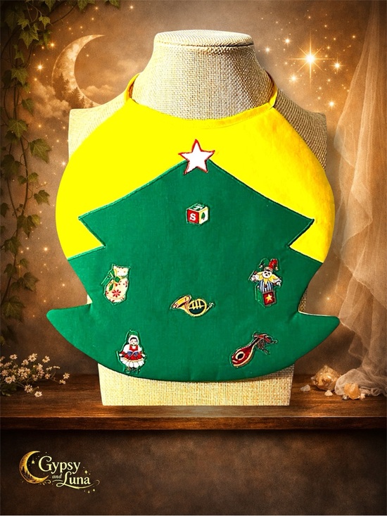 Other - Christmas Bib Kids Handmade 100% Cotton